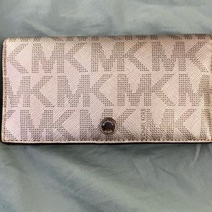 Michael Kors metallic saffiano leather billfold